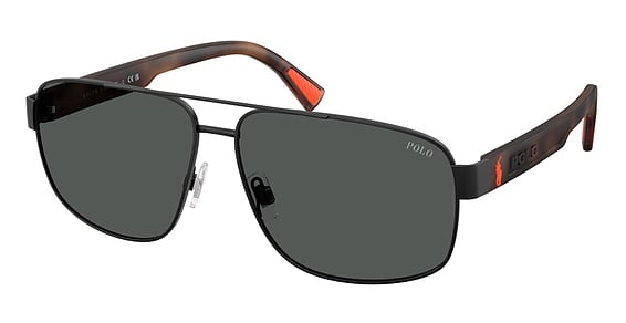 Polo PH3165 - Semishiny Black, Metal, Rectangle frame