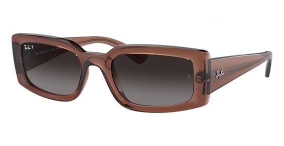 Ray-Ban RB4395F KILIANE - Transparent Brown, Mixed Materials, Rectangle frame