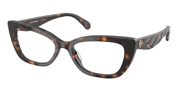 Tory Burch TY2155U - Dark Tortoise, Plastic, Oval frame
