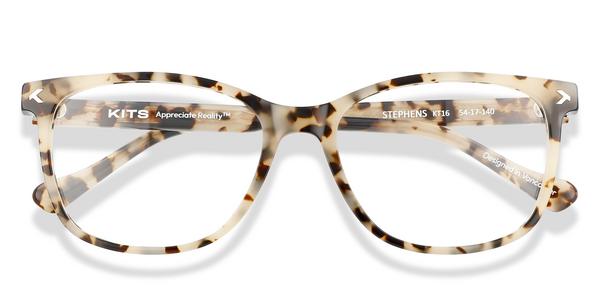 KITS Stephens - White Tortoise, Acetate, D Frame frame