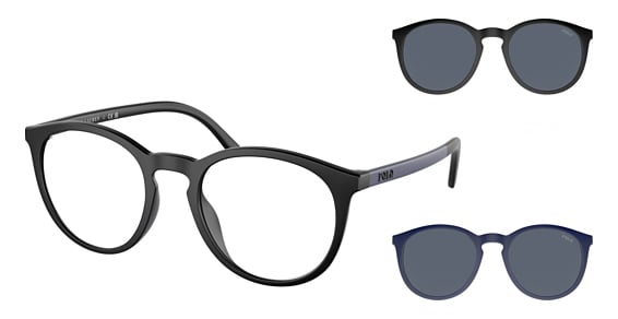 Polo PH4183U - Matte Black, Acetate, Round frame