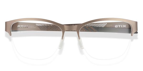 KITS Simone Sport - Matte Light Brown, Stainless Steel, Cat Eye frame