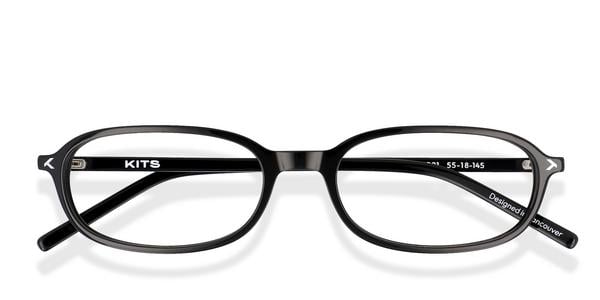 KITS Ikigai - Black, Acetate, Oval frame