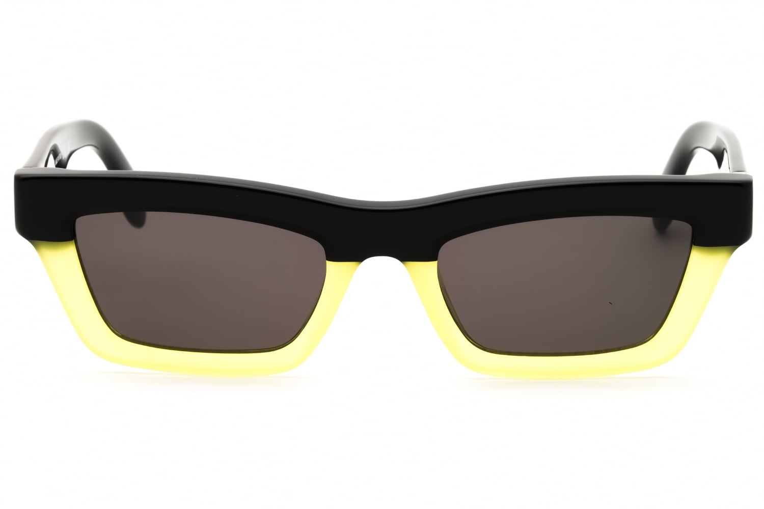 Palm Angels MELROSE - Black Yellow, Plastic, Rectangle frame