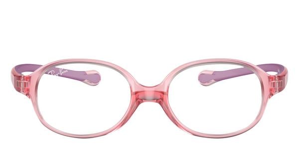 Ray-Ban Junior Vista RY1587 - Transparent Light Red, Plastic, Oval frame