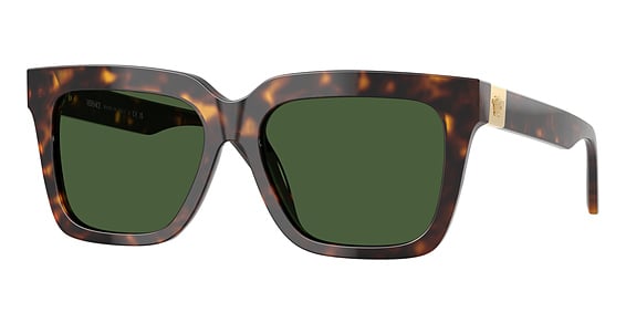 Versace VE4498F - Havana, Plastic, Rectangle frame