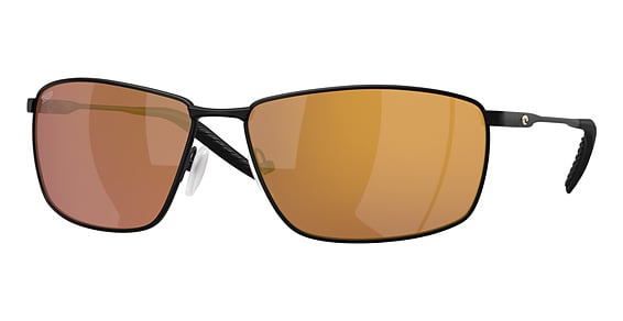 Costa Del Mar 6S6009 TURRET - Satin Black, Titanium, Rectangle frame