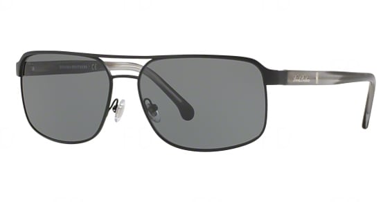 Brooks Brothers BB4040S - Matte Black, Metal, Aviator frame