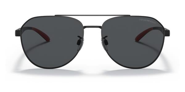 Emporio Armani EA2129D - Matte Black, Plastic, Aviator frame