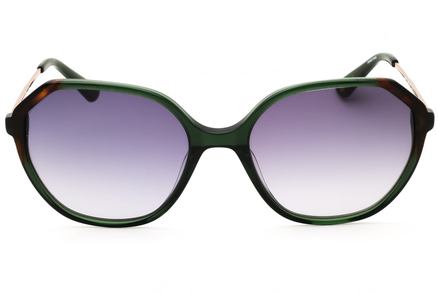 Anne Klein AK7075 - Olive, Acetate, Round frame