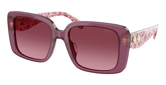 COACH HC8424U CAD54 - Milky Purple, Plastic, Rectangle frame