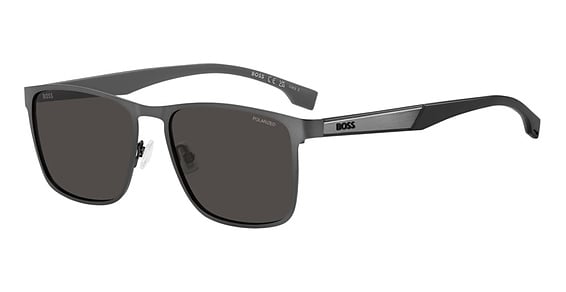 Hugo Boss Boss 1826/S/US - Svkm9 Mtrut Blk, Stainless Steel, Rectangle frame