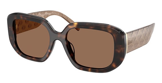 Tory Burch TY7218U - Dark Tortoise, Plastic, Rectangle frame