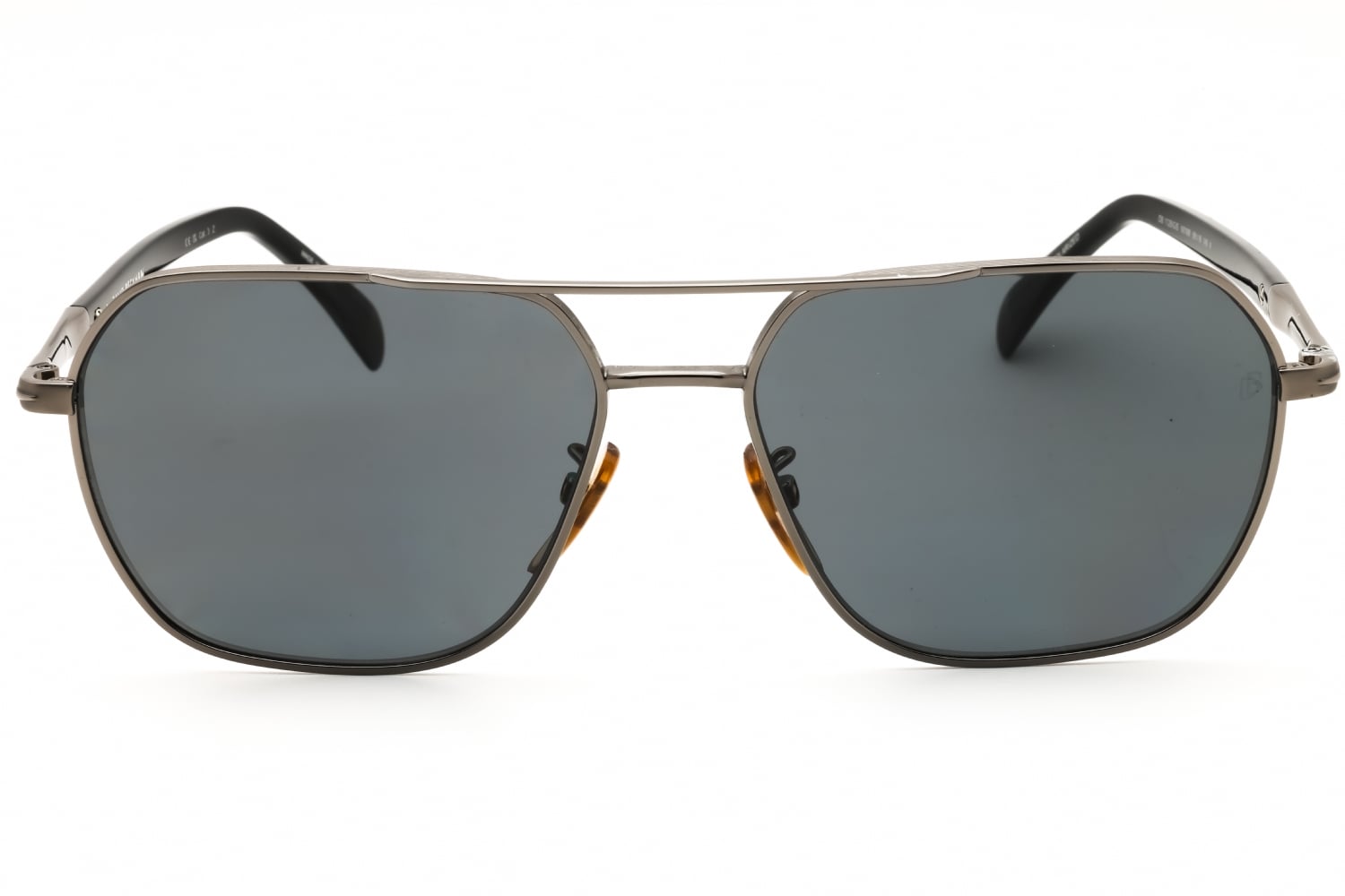 David Beckham DB 1128/G/S - Ruthenium Black, Metal, Oval frame
