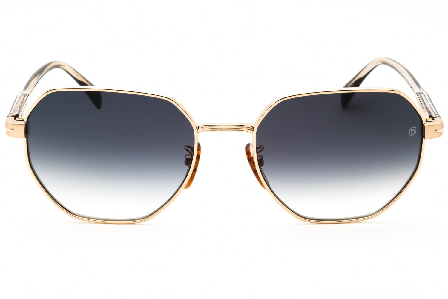 David Beckham DB 1162/F/S - Gold, Metal, Oval frame