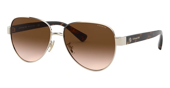 COACH HC7111 L1128 - Light Gold, Metal, Oval frame