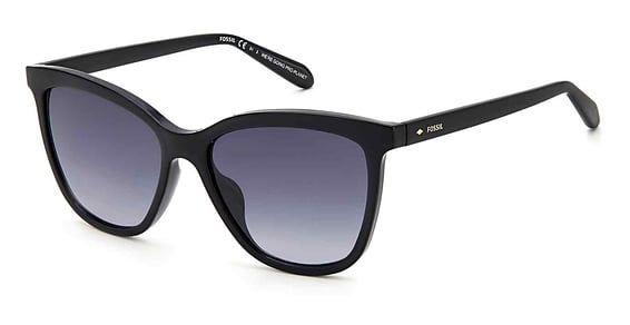 Fossil FOS 2115/G/S - 8079o Black, Plastic, Rectangle frame