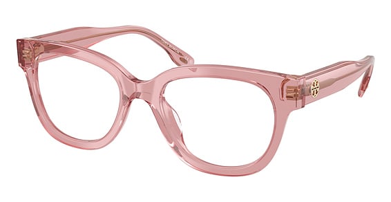 Tory Burch TY2164U - Transparent Light Pink, Plastic, Round frame