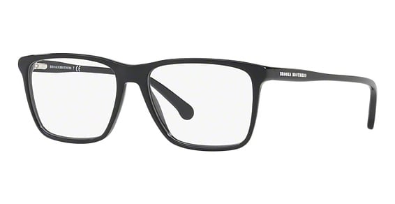 Brooks Brothers BB2037 - Black, Plastic, Rectangle frame
