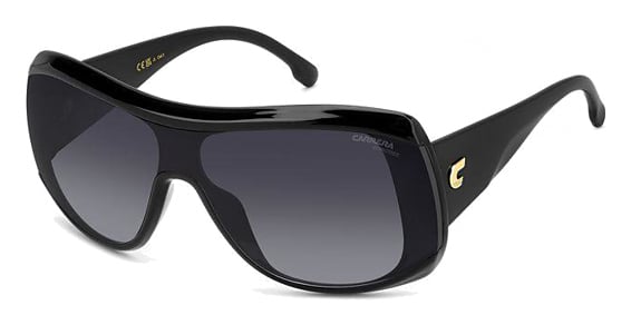 Carrera 3007/S - 8079o Black, Plastic, Wrap-Around frame