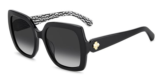 Kate Spade KS Amaya 2/G/S - Inawj Blk Ptt Bl, Acetate, Rectangle frame