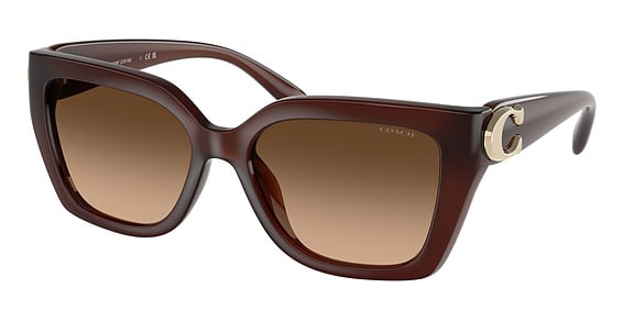 COACH HC8408F CW202 - Milky Hazelnut, Acetate, Oval frame