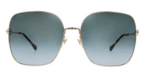 Gucci GG0879S - Gold, Metal, Rectangle frame
