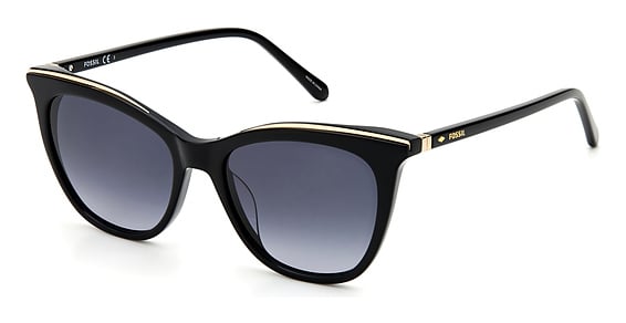 Fossil FOS 2103/G/S - 8079o Black, Acetate, Rectangle frame