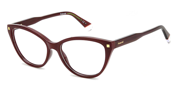 Polaroid PLD D493 - Burgundy, Acetate, Cat Eye frame