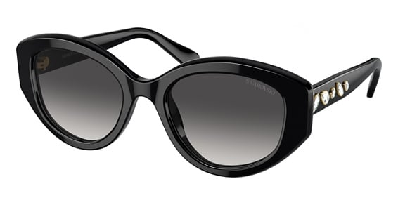 Swarovski SK6005 - Black, Plastic, Cat Eye frame
