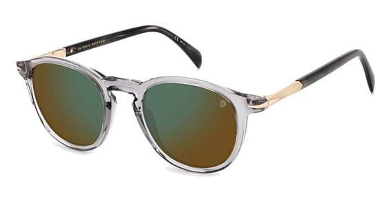 David Beckham DB 1114/S - Grey, Plastic, Oval frame