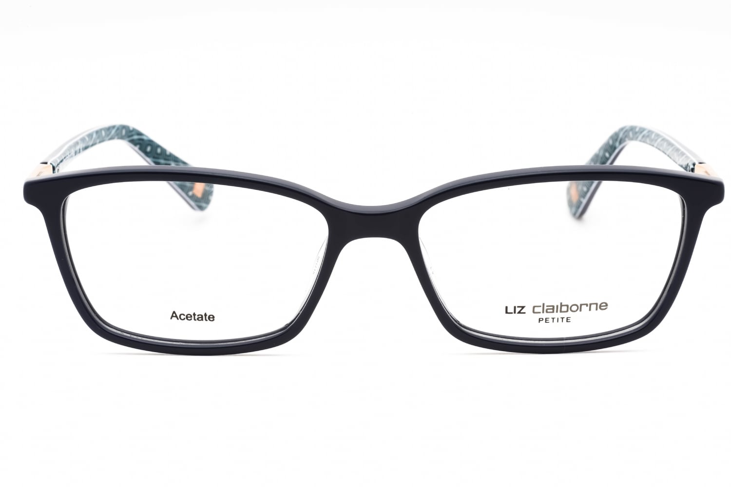 Liz Claiborne L 448 - Blue, Plastic, Rectangle frame
