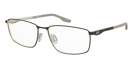 Under Armour UA 5073/F - Gold Green, Stainless Steel, Rectangle frame