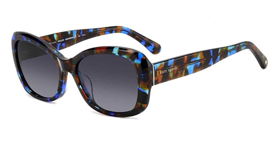 Kate Spade Elowen/G/S - Edc9o Bkblu Hv B, Acetate, Rectangle frame