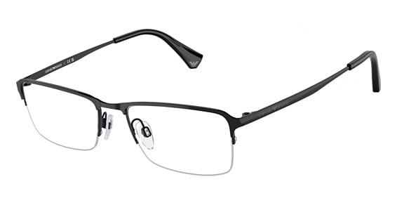 Emporio Armani EA1044TD - Shiny Black, Titanium, Rectangle frame