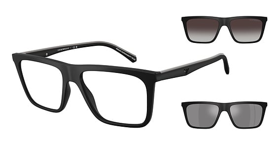 Emporio Armani EA4258 - Matte Black, Acetate, Rectangle frame
