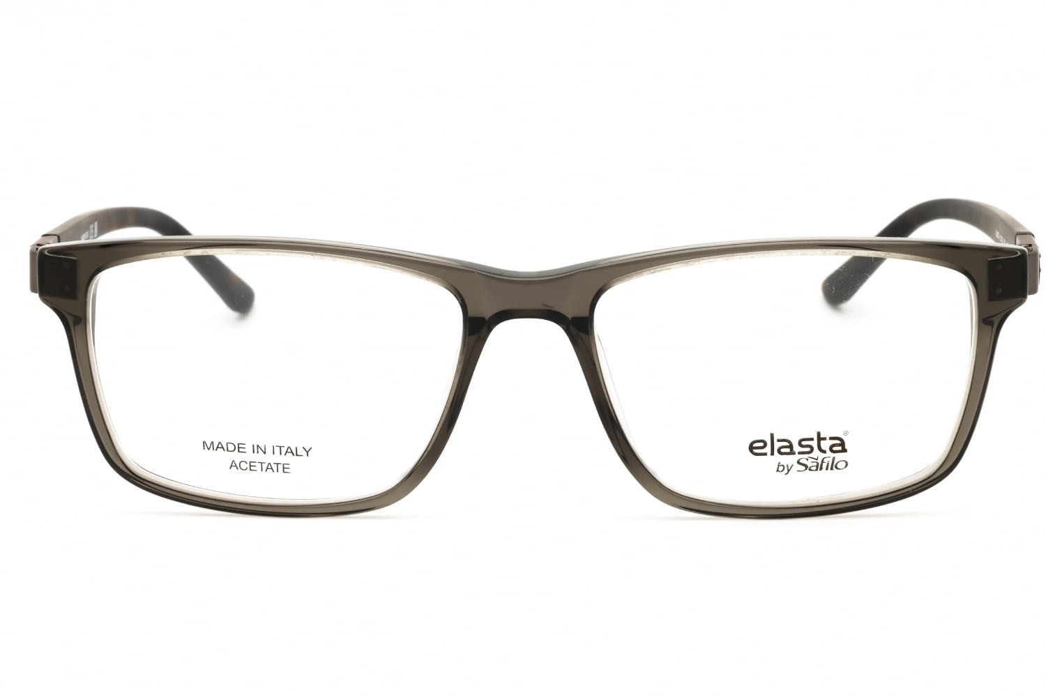 Elasta E 3132 - Grey Crystal, Acetate, Rectangle frame