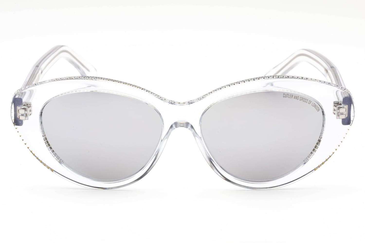 Cutler and Gross CG1286S - Crystal, Acetate, Cat Eye frame