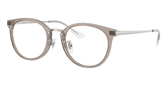 Ray-Ban RX7266D - Transparent Grey, Acetate, Oval frame