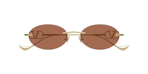 Valentino VG0032S - Gold, Metal, Geometric frame