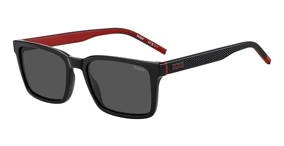 HUGO HG 1392/S - 807ir Black, Plastic, Rectangle frame