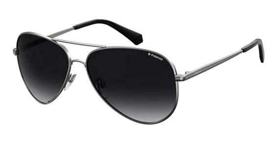 Polaroid PLD 6012/N/NEW - 6lbwj Ruthenium, Stainless Steel, Aviator frame