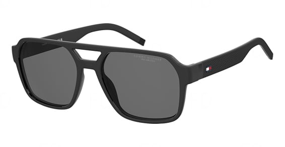Tommy Hilfiger TH 2376/S - 807m9 Black, Plastic, Rectangle frame