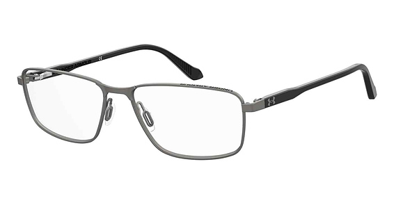 Under Armour UA 5034/G - Matte Dark Ruthenium Black, Stainless Steel, Rectangle frame