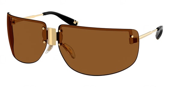 Tory Burch TY5015M - Shiny Gold, Metal, Wrap-Around frame