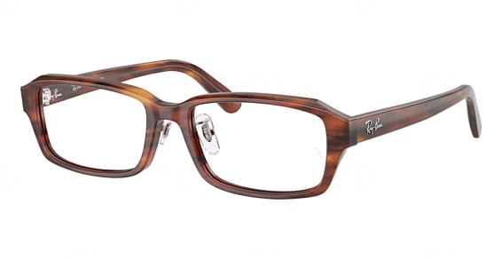 Ray-Ban RX5458D - Striped Havana, Plastic, Mixed Shapes frame