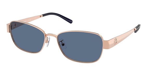 Tory Burch TY6119 - Light Rose Gold, Metal, Oval frame