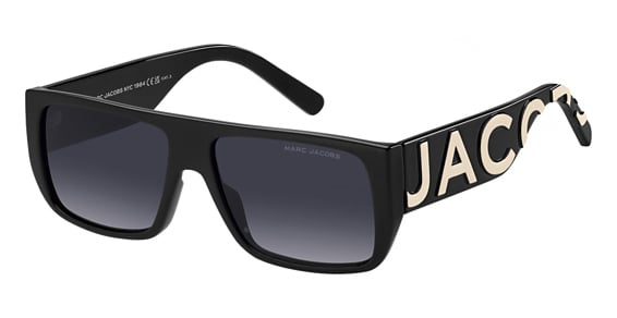 Marc Jacobs Marc Logo 096/S - 80s9o Black Whte, Acetate, Flat-Top frame