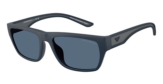 Emporio Armani EA4267U - Rubberized Matte Blue, Acetate, Rectangle frame