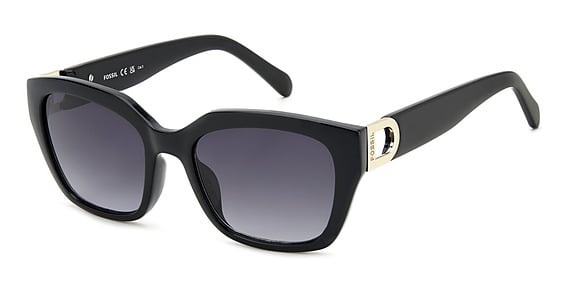 Fossil FOS 2139/G/S/US - 8079o Black, Acetate, Cat Eye frame